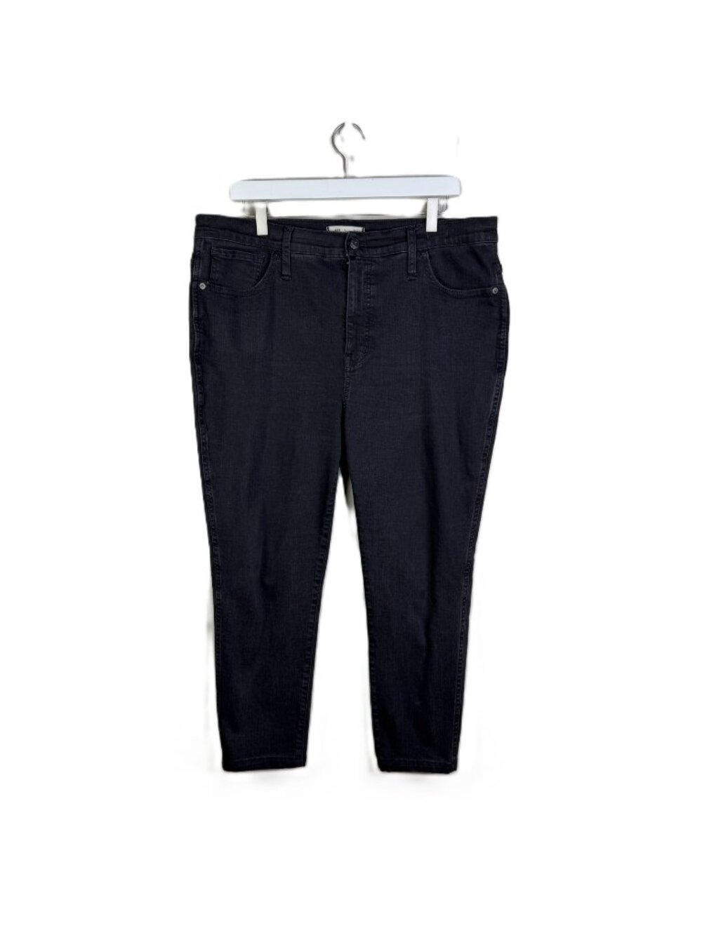 Madewell Black 10" High Rise Skinny Jeans, Size 33
